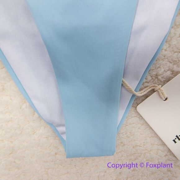 NEW Rhythm Free People Ring Itsy Bikini Bottom in baby blue, size‎ S - Picture 4 of 11